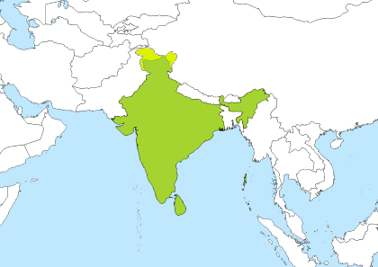 IST Time Zone Geo Map